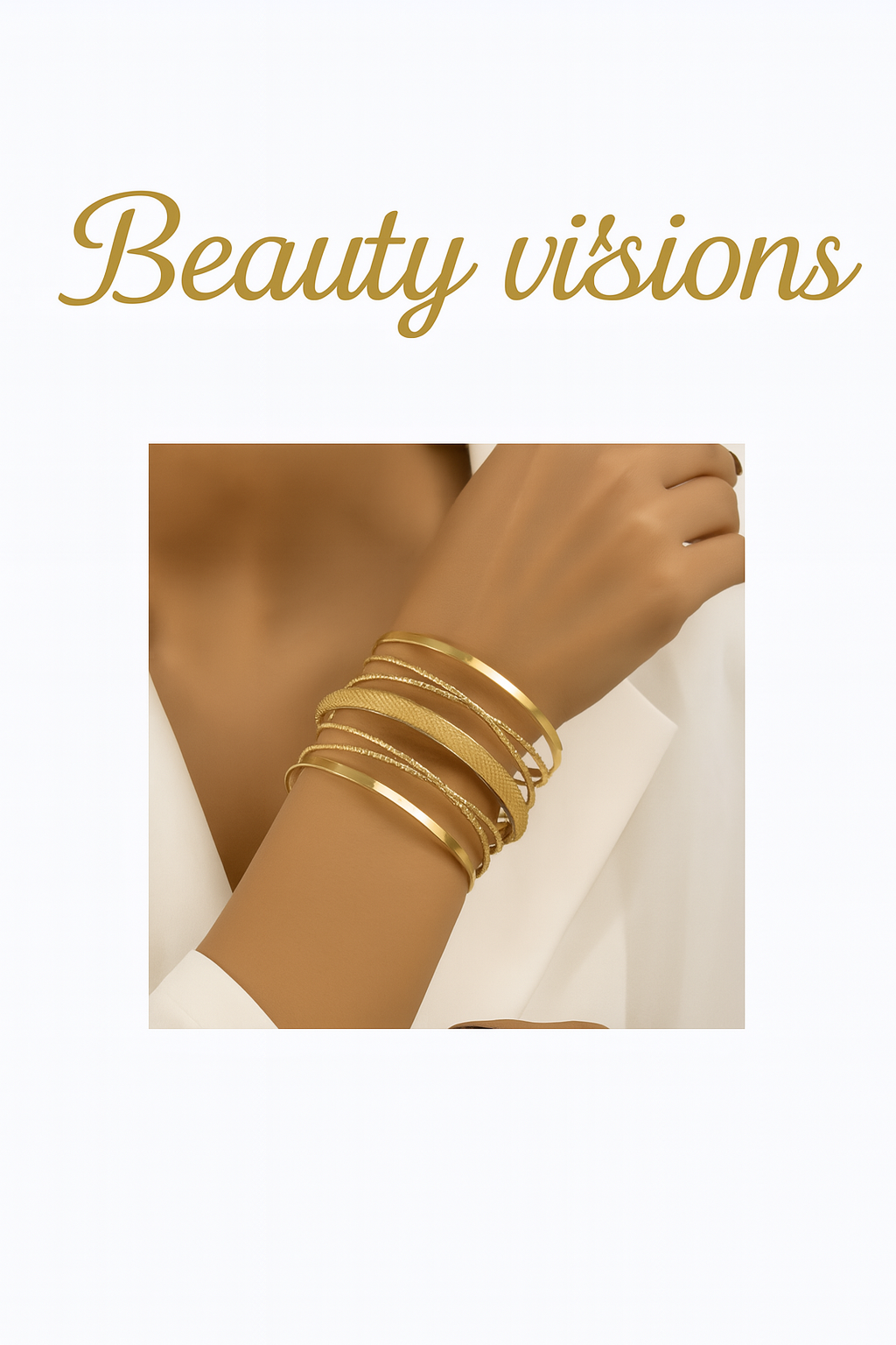 Extravagant metal bracelet in hip-hop punk style
