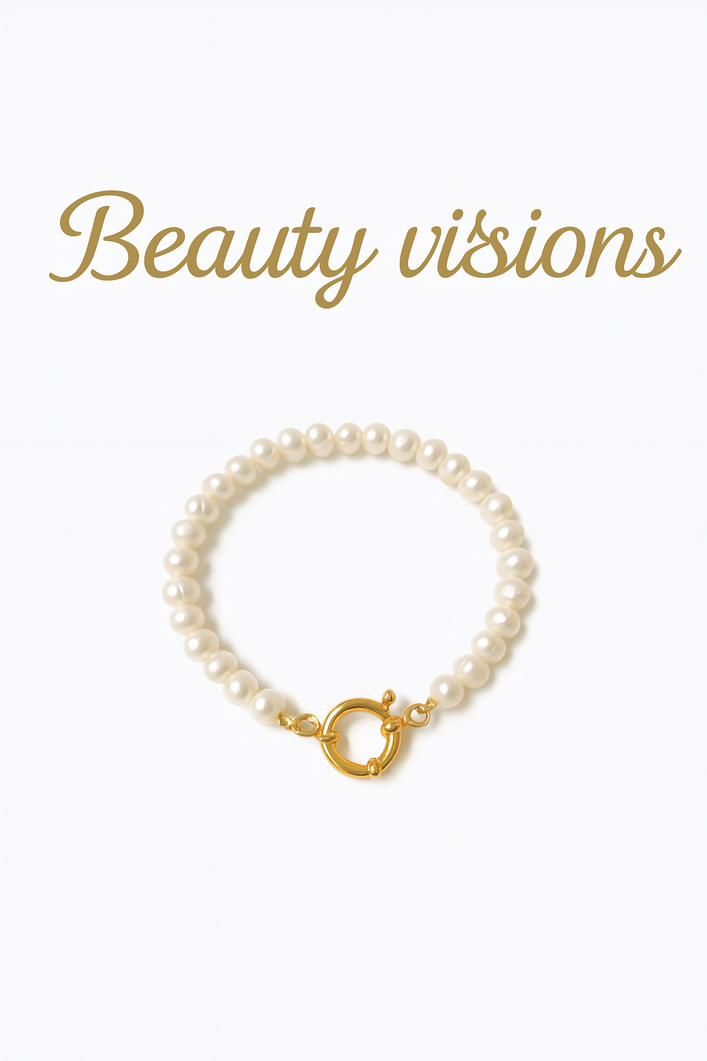 Baroque pearl bracelet made of natural freshwater pearls. 