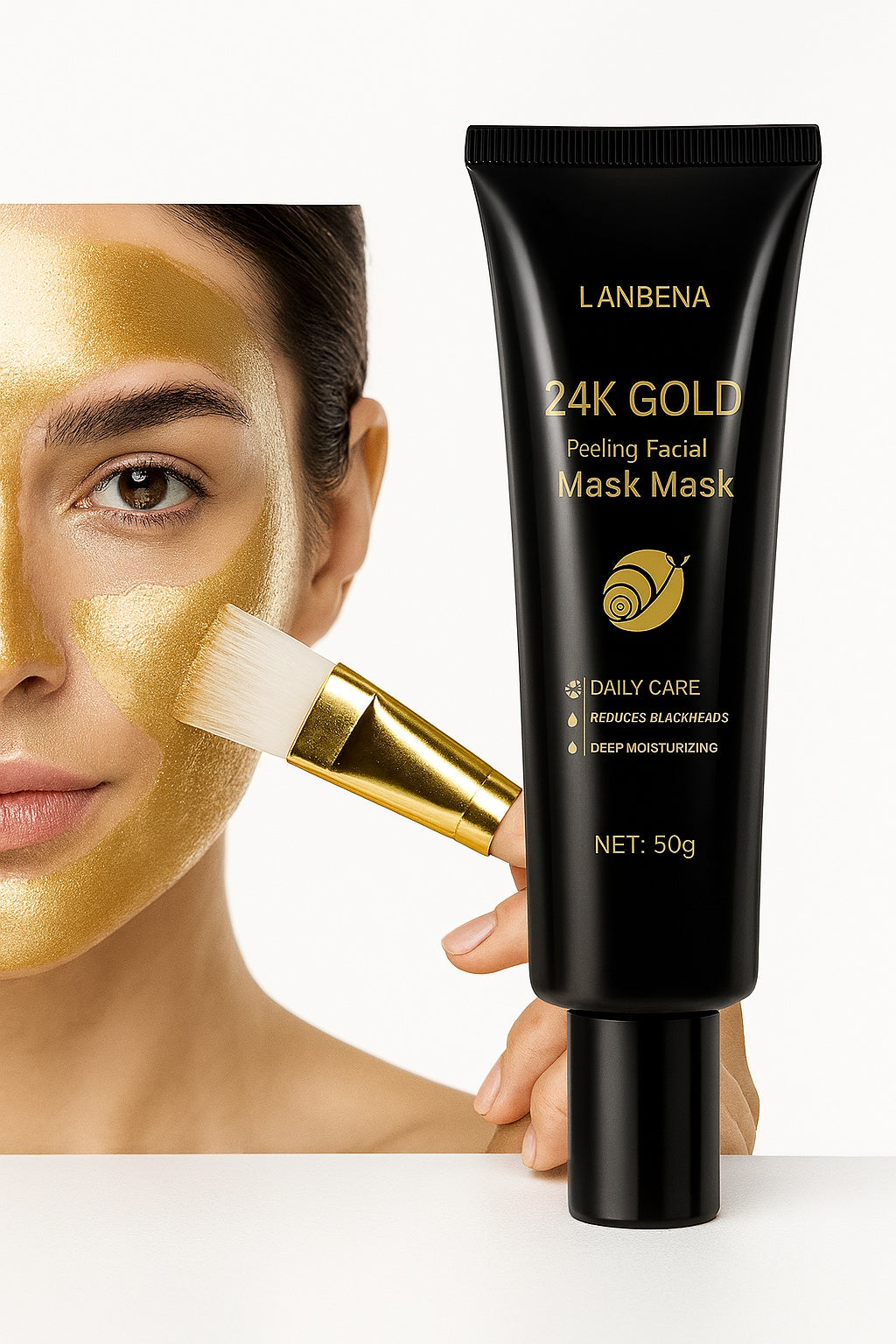 24K Gold Snail Gesichtsmaske