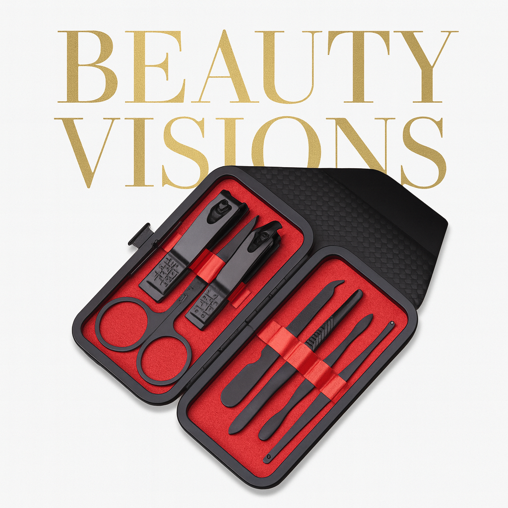 7-piece manicure and eyebrow set
