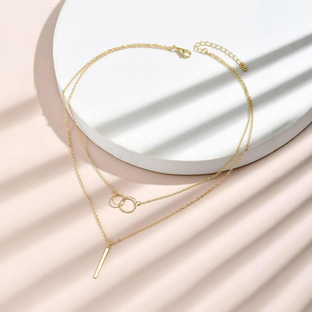 Fashion Bar Rod Ring Necklace Beauty Visions 