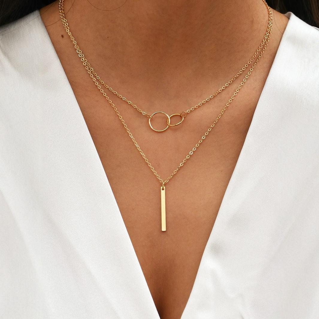 Fashion Bar Rod Ring Necklace Beauty Visions 