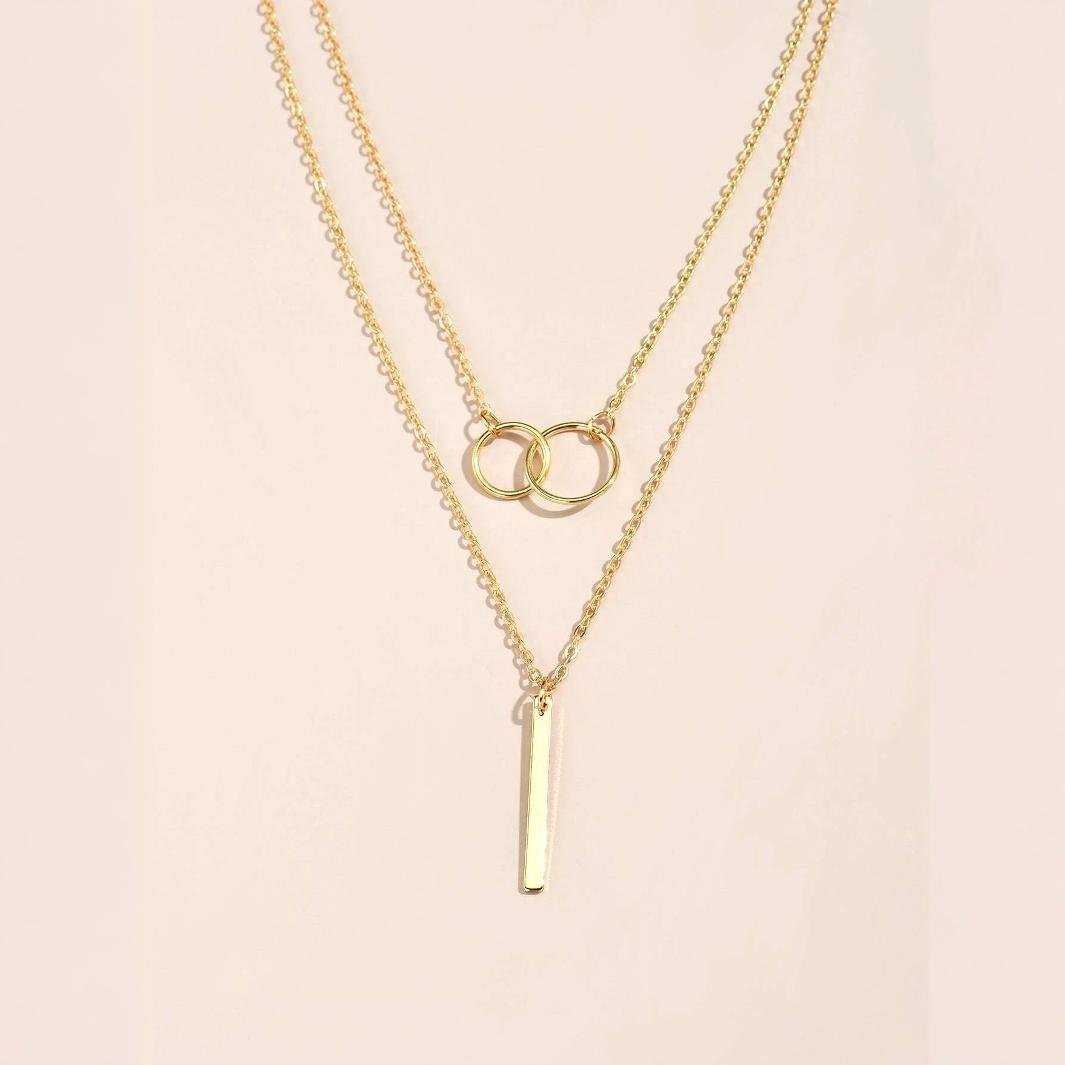 Fashion Bar Rod Ring Necklace Beauty Visions 
