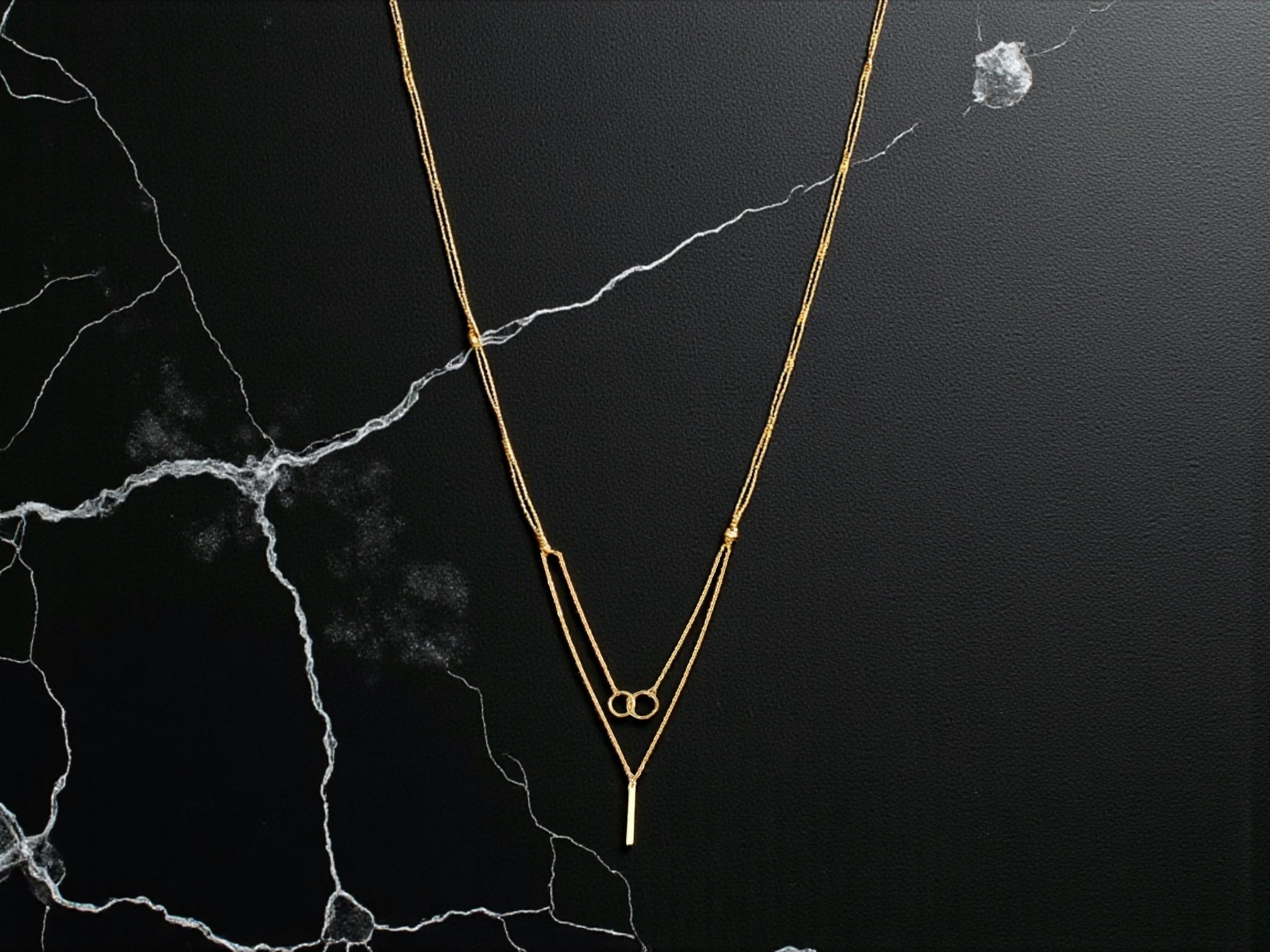 "Fashion Bar Rod Ring Necklace"-Kette Beauty Visions