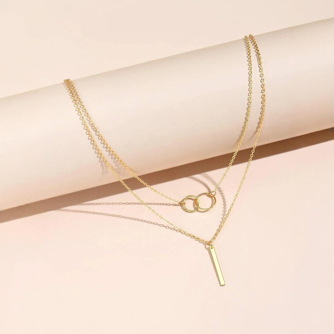 Fashion Bar Rod Ring Necklace Beauty Visions 