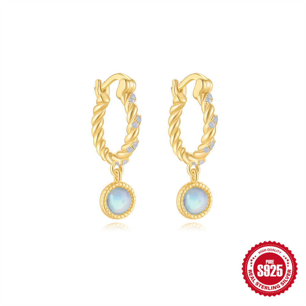 gold-plated S925 Sterling Silver/Gold Earrings Beauty Visions 