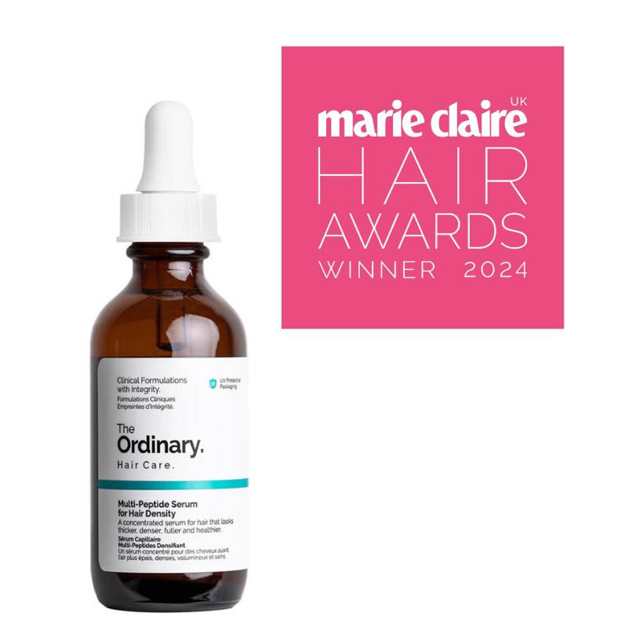 The Ordinary Multi-Peptide Serum für Haardichte 60ml – Haarserum gegen Haarausfall | Stärkt & fördert gesundes Haarwachstum