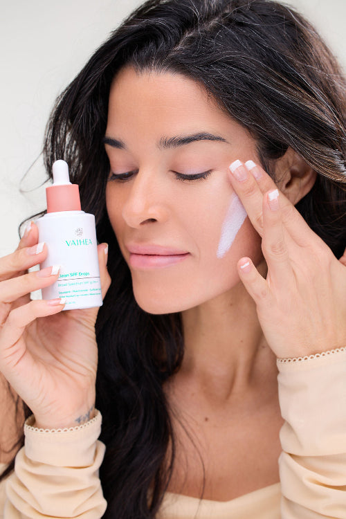 CLEAN SPF DROPS SPF 50 by Vaihea Skincare – Leichte Sonnenpflege mit Niacinamid & Squalan