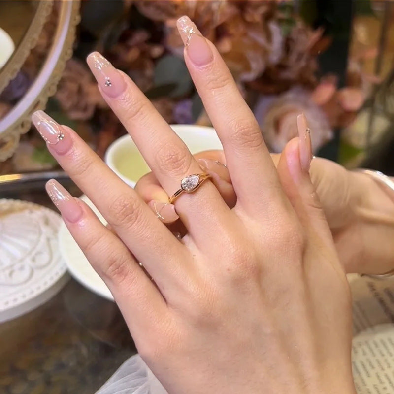 Zirconia Retro Open Ring Women 