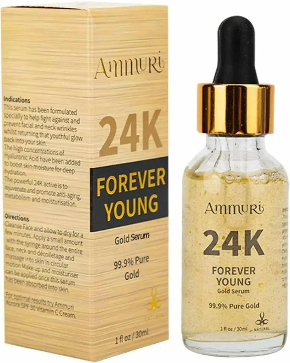 Sérum visage Ammuri 24K Gold – Soin anti-âge de luxe à l'éclat radieux (30 ml)