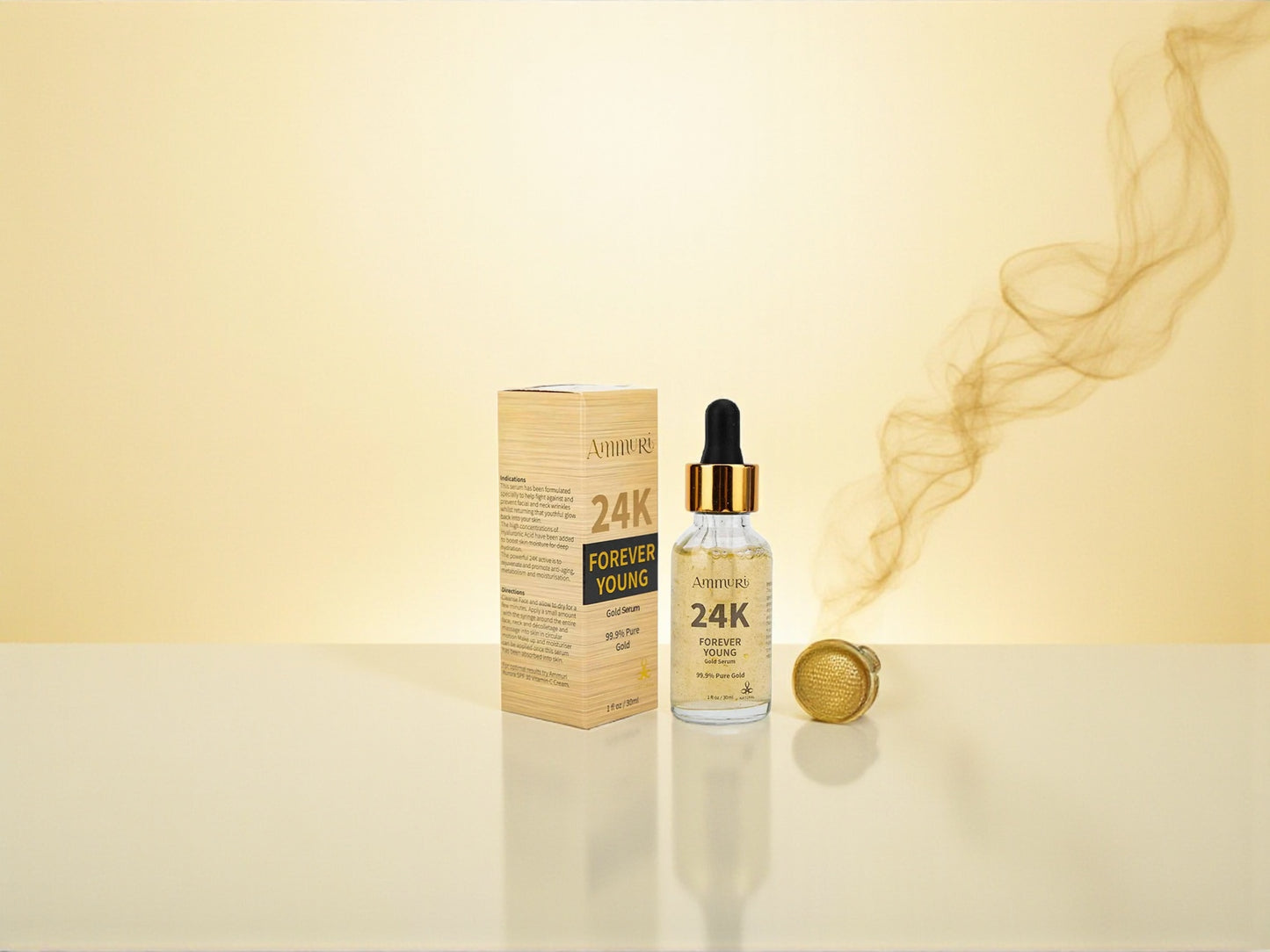 Ammuri 24K Gold Face Serum – Luxus Anti-Aging Pflege mit strahlendem Glow (30 ml)