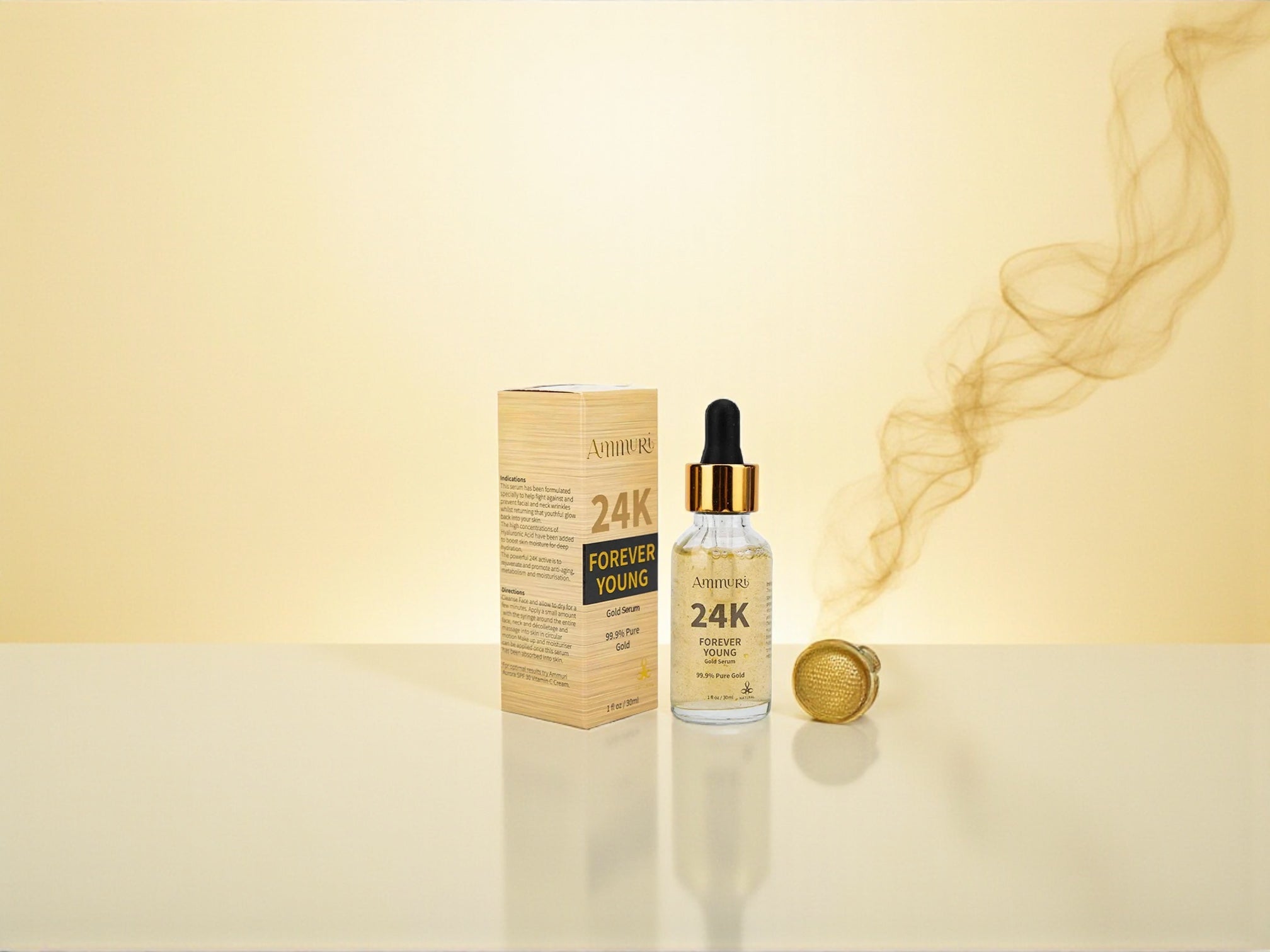 Sérum visage Ammuri 24K Gold – Soin anti-âge de luxe à l'éclat radieux (30 ml)