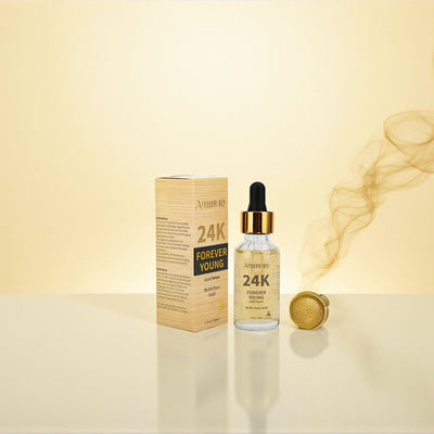 Ammuri 24K Gold Face Serum – Luxus Anti-Aging Pflege mit strahlendem Glow (30 ml) – Zweites Bild