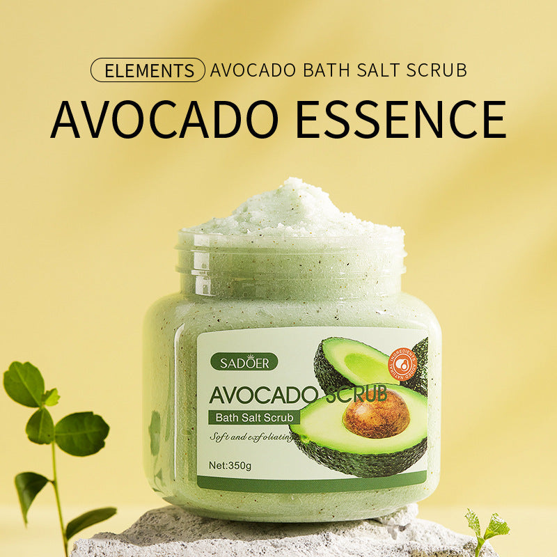 Fruchtiges Badesalz Peeling 350g – Körperpeeling mit Shea Butter, Mango & Blaubeere | Sanfte Hautpflege & Exfoliation