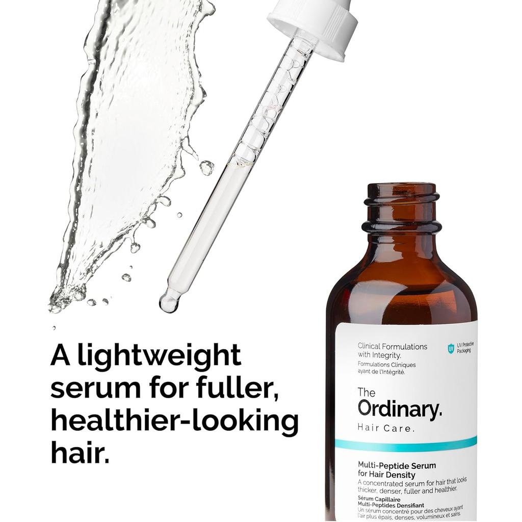 The Ordinary Multi-Peptide Serum für Haardichte 60ml – Haarserum gegen Haarausfall | Stärkt & fördert gesundes Haarwachstum