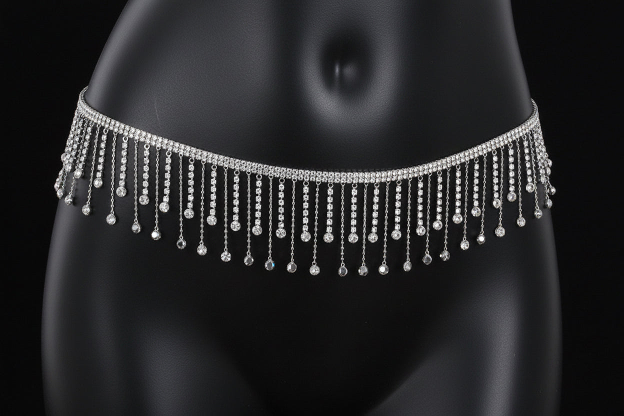 Women's Accessories Metal Fringe Waist Chain Fashion Versatile Waist Cinching