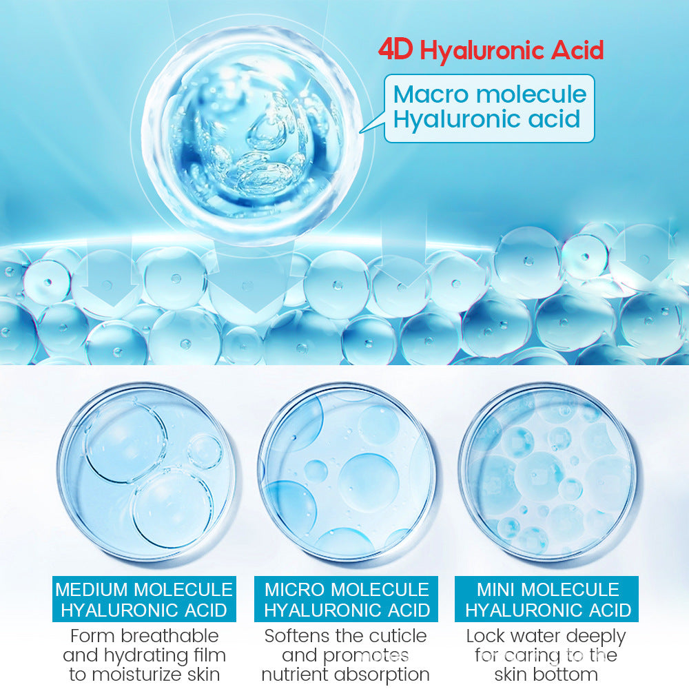 Sérum visage à l'acide hyaluronique – Soin anti-âge contre les rides, les pores dilatés et la peau sèche – Effet hydratant et raffermissant (15 ml)