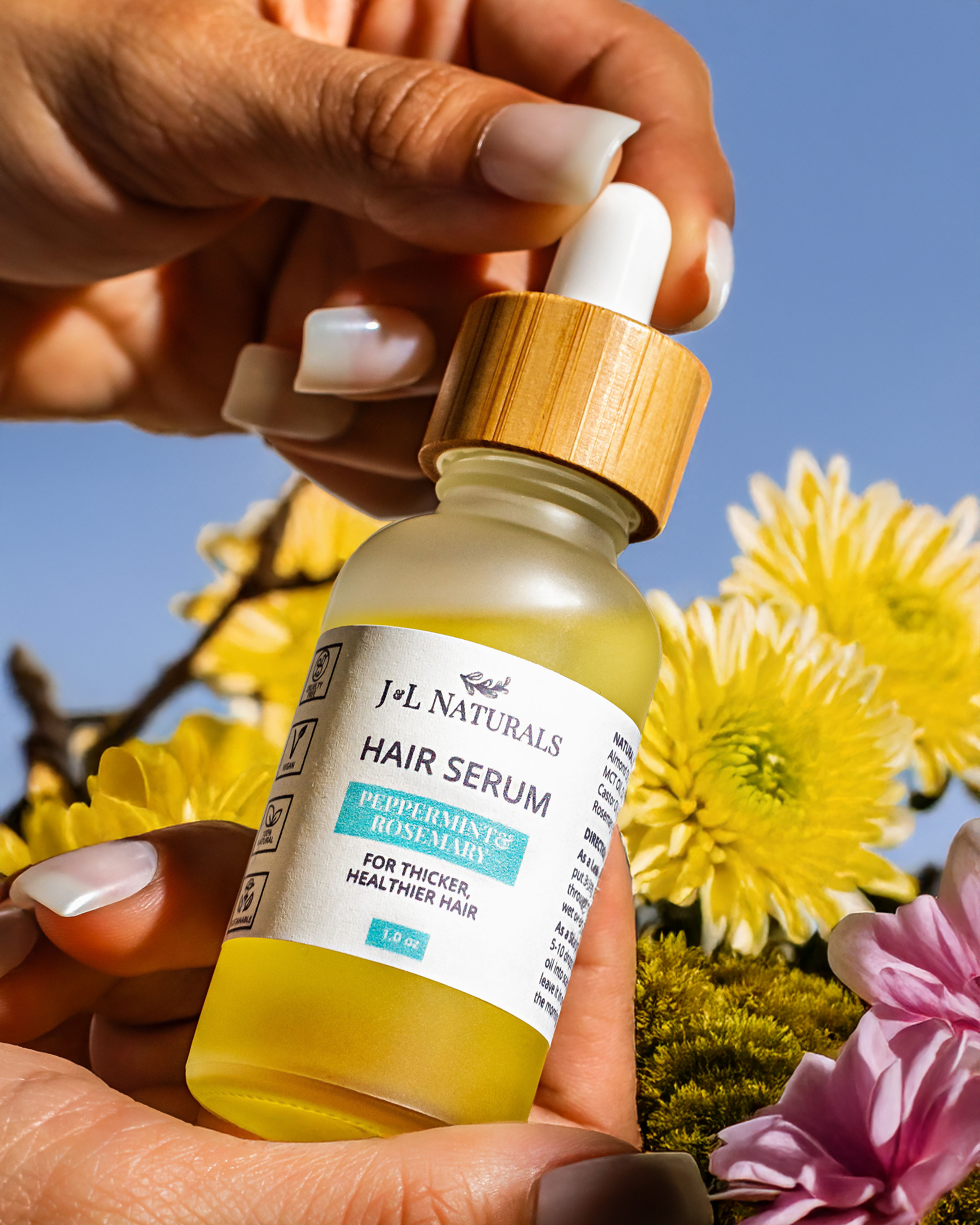 Premium Hair Serum 30 ml – Natural care for hair growth, moisture &amp; strength