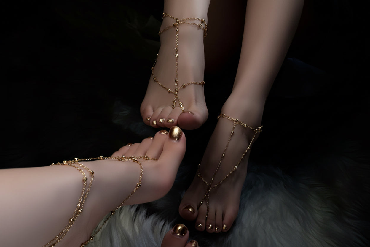 Fashionable Multi-layer Tassel Anklet For Women